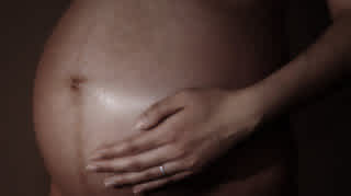 Pregnant mom stomach